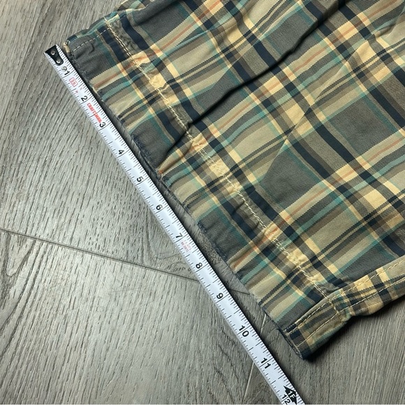 Abercrombie & Fitch Shorts Mens 32 Plaid Multicolor Cotton Casual Chino - Picture 7 of 9